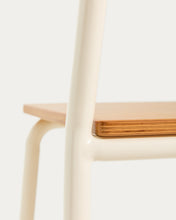 Load image into Gallery viewer, Tinn ash veneer chair with a beige metal structure - image 8