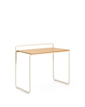 Load image into Gallery viewer, Tinn ash veneer desk with a beige metal structure, 82 x 45 cm - image 4