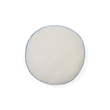Load image into Gallery viewer, Saya white and blue, round cotton cushion, Ø 40 cm - image 2