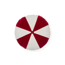 Load image into Gallery viewer, Odet white and red, round cotton cushion, Ø 45 cm - image 2