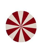 Load image into Gallery viewer, Wirla beige and red, 100% cotton rug, Ø 100 cm