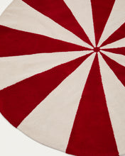 Load image into Gallery viewer, Wirla beige and red, 100% cotton rug, Ø 100 cm - image 2
