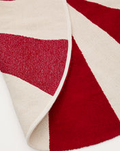 Load image into Gallery viewer, Wirla beige and red, 100% cotton rug, Ø 100 cm - image 6