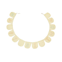 Load image into Gallery viewer, Vilka white and yellow bunting garland 100% Cotton 250 cm - image 2