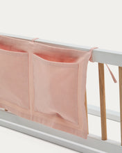Load image into Gallery viewer, Pink, 100% cotton organiser for the Laily cot, 25 x 45 cm - image 4