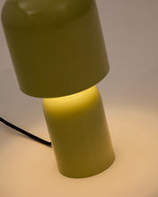 Load image into Gallery viewer, Monze table lamp in light green painted metal UK adapter