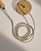 Load image into Gallery viewer, Kaede metal lamp fitting in a wood effect, 150 cm - image 3
