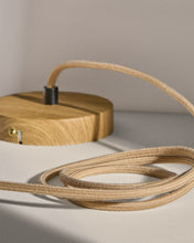 Load image into Gallery viewer, Kaede metal lamp fitting in a wood effect, 150 cm - image 4