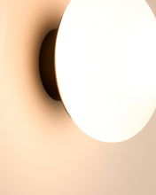 Load image into Gallery viewer, Bamila wall lamp in smoked glass and black metal Ø15cm - image 4