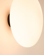 Load image into Gallery viewer, Bamila wall lamp in smoked glass and black metal Ø25cm - image 4