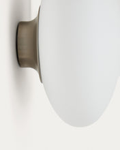 Load image into Gallery viewer, Bamila smoked glass and nickel wall lamp Ø25cm - image 6