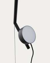 Load image into Gallery viewer, Orey black metal lamp stand with multi-position spotlight and UK adaptor - image 5