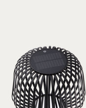 Load image into Gallery viewer, Reiba black metal solar table lamp - image 4