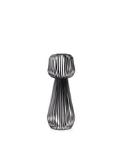 Load image into Gallery viewer, Reiba black metal solar floor lamp