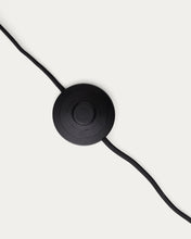 Load image into Gallery viewer, Manie metal floor lamp with dark grey cast-iron-effect finish and UK adaptor - image 6