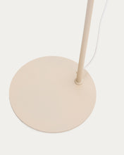 Load image into Gallery viewer, Manie metal floor lamp with textured beige finish and UK adaptor - image 5
