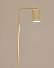 Load image into Gallery viewer, Manie metal floor lamp with textured beige finish and UK adaptor - image 6