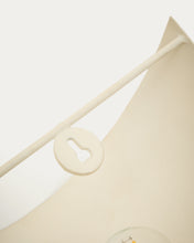 Load image into Gallery viewer, Nibla wall-mounted light fixture in white clay-effect metal - image 4