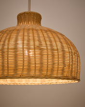 Load image into Gallery viewer, Ennia rattan lamp shade with light finish Ø38cm - image 4