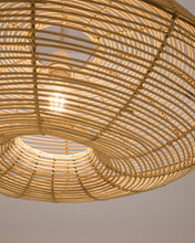 Load image into Gallery viewer, Flaro rattan ceiling lamp shade with light finish Ø70cm - image 4