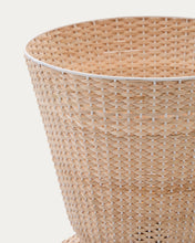 Load image into Gallery viewer, Neuda rattan floor lamp with light finish and UK adaptor - image 4