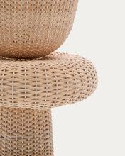 Load image into Gallery viewer, Neuda rattan floor lamp with light finish and UK adaptor - image 5