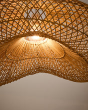 Load image into Gallery viewer, Isora rattan ceiling lamp shade with natural finish 80 x 35cm - image 4