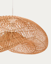 Load image into Gallery viewer, Isora rattan ceiling lamp shade with natural finish 80 x 35cm - image 5