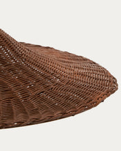 Load image into Gallery viewer, Bladia rattan ceiling lamp shade with brown finish Ø70cm - image 5