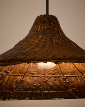 Load image into Gallery viewer, Bladia rattan ceiling lamp shade with brown finish Ø90cm - image 4