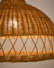 Load image into Gallery viewer, Loura rattan ceiling lamp shade with natural finish Ø40cm - image 4
