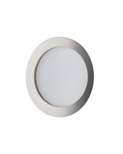 Load image into Gallery viewer, Novae ceiling lamp in light grey brushed metal and frosted glass Ø 40 cm