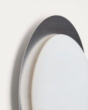 Load image into Gallery viewer, Novae ceiling lamp in light grey brushed metal and frosted glass Ø 40 cm - image 4