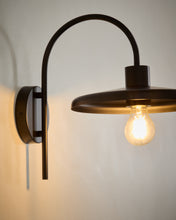 Load image into Gallery viewer, Nuvira wall light in black satin metal - image 3