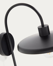Load image into Gallery viewer, Nuvira wall light in black satin metal - image 4