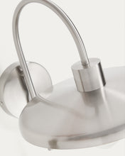Load image into Gallery viewer, Nuvira wall light in light grey brushed metal - image 4