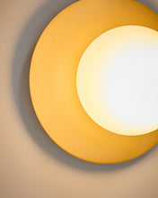 Load image into Gallery viewer, Metal wall lamp with brushed brass finish and 1 frosted glass ball Ø20cm - image 3