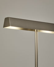 Load image into Gallery viewer, Lynor brushed metal floor lamp with white marble base UK adaptor - image 3