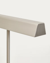 Load image into Gallery viewer, Lynor brushed metal floor lamp with white marble base UK adaptor - image 4
