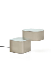 Load image into Gallery viewer, Tandan table lamp in grey metal with brushed finish UK adaptor