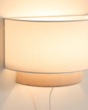 Load image into Gallery viewer, Bianella cotton and beige corduroy wall light Ø 40cm - image 3