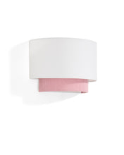 Load image into Gallery viewer, Bianella cotton and pink corduroy wall light Ø 40cm