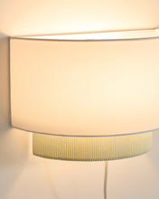 Load image into Gallery viewer, Bianella cotton and turquoise corduroy wall light Ø 40cm - image 3