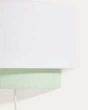 Load image into Gallery viewer, Bianella cotton and turquoise corduroy wall light Ø 40cm - image 4