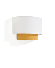 Load image into Gallery viewer, Bianella cotton and mustard corduroy wall light Ø 40cm