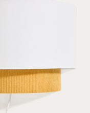 Load image into Gallery viewer, Bianella cotton and mustard corduroy wall light Ø 40cm - image 4