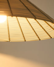 Load image into Gallery viewer, Saranella lampshade for outdoor ceiling lamp in light grey synthetic rattan Ø 50cm - image 4