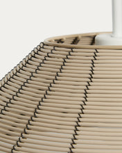 Load image into Gallery viewer, Saranella lampshade for outdoor ceiling lamp in light grey synthetic rattan Ø 50cm - image 6