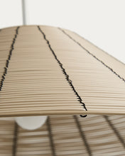 Load image into Gallery viewer, Saranella lampshade for outdoor ceiling lamp in light grey synthetic rattan Ø 50cm - image 7