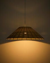 Load image into Gallery viewer, Saranella lampshade for outdoor ceiling lamp in light grey synthetic rattan Ø 70cm - image 2